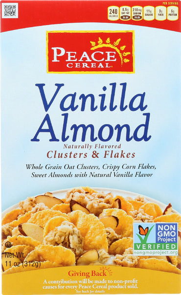 PEACE CEREAL: Cereal Vanilla Almond, 11 oz