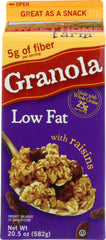 SWEET HOME: Low Fat Granola Cinnamon with Raisins, 20.5 oz