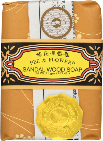 BEE & FLOWER: Sandal Wood Bar Soap, 2.65 oz