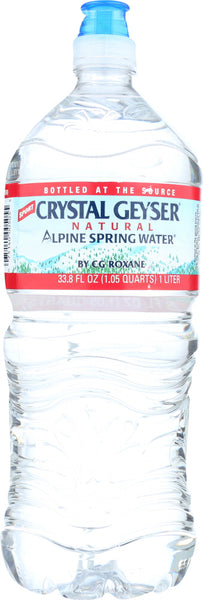 CRYSTAL GEYSER: Alpine Spring Water Sport Cap, 1 lt