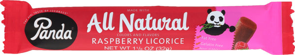 PANDA: All Natural Raspberry Licorice Bar, 1.11 oz