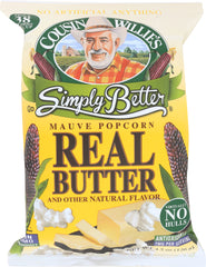 COUSIN WILLIES SIMPLY BETTER: Popcorn Real Butter, 4.5 oz