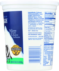 MOUNTAIN HIGH: Original Whole Milk Vanilla Yoghurt, 32 oz