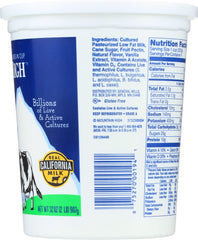 MOUNTAIN HIGH: Yoghurt Low Fat Vanilla, 32 oz