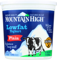 MOUNTAIN HIGH: Yoghurt Low Fat Plain, 64 oz