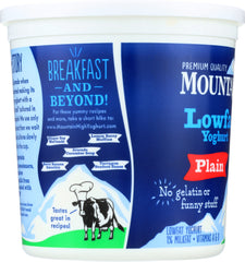 MOUNTAIN HIGH: Yoghurt Low Fat Plain, 64 oz