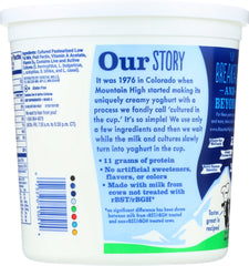 MOUNTAIN HIGH: Yoghurt Low Fat Plain, 64 oz