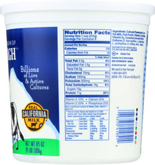 MOUNTAIN HIGH: Yoghurt Low Fat Plain, 64 oz