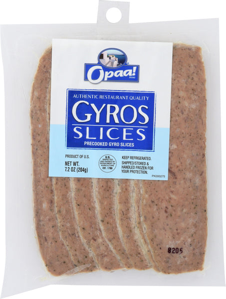 OPAA: Pre-Cooked Gyro Slices, 7.2 oz