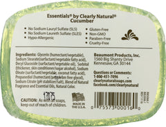 CLEARLY NATURAL: Cucumber Pure & Natural Glycerine Soap, 4 oz