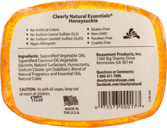 CLEARLY NATURAL: Honeysuckle Pure And Natural Glycerine Soap, 4 oz