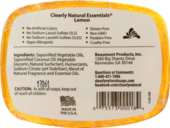 CLEARLY NATURAL: Lemon Pure And Natural Glycerine Soap, 4 oz