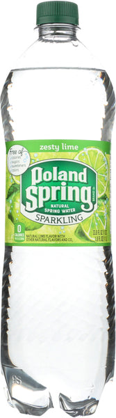 POLAND SPRINGS: Water Spring Sparkle, Lime, 1 lt