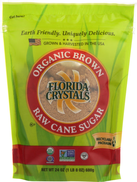 FLORIDA CRYSTALS: Sugar Brown Organic, 24 oz