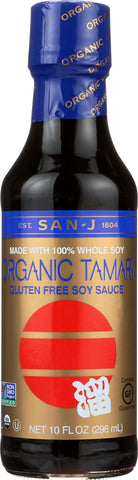 SAN-J: Organic Wheat Free Tamari Soy Sauce, 10 Oz