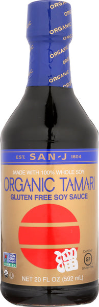 SAN-J: Organic Gluten Free Soy Sauce Tamari, 20 oz