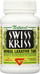 SWISS KRISS: Herbal Laxative Tabs, 120 Tablets