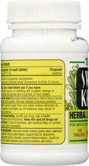 SWISS KRISS: Herbal Laxative Tabs, 120 Tablets