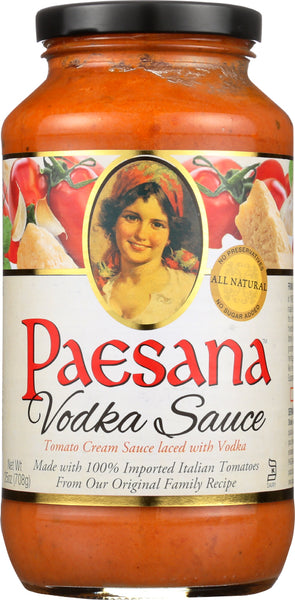 PAESANA: Sauce Vodka All Natural, 25 oz