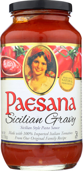 PAESANA: Sicilian Gravy Sauce, 25 oz