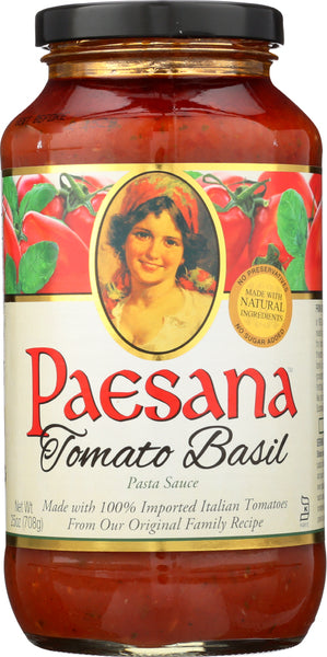 PAESANA: Tomato & Basil Pasta Sauce, 25 oz