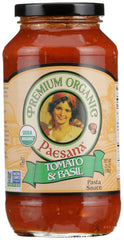 PAESANA: Sauce Tomato and Basil Organic, 25 oz