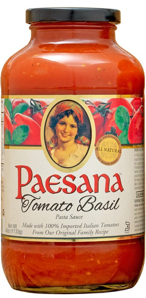 PAESANA: Sauce Tomato Basil Organic, 40 oz