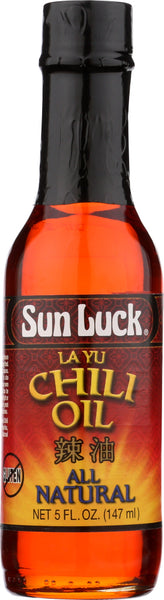 SUN LUCK: La Yu Chili Oil, 5 oz