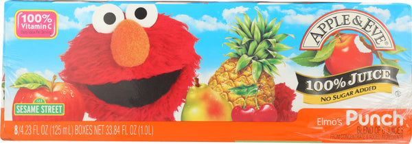 APPLE & EVE: Sesame Street Elmos Punch Juice 8 Pack, 125 ml