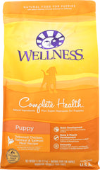 WELLNESS: Chicken Salmon and Oatmeal Natural Dry Puppy Food, 5 lb