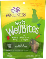 WELLNESS: Lamb and Salmon Dog Treat, 6 oz