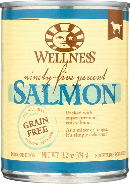 WELLNESS: Dog Food 95% Salmon, 13.2 oz