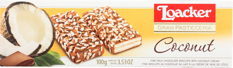 LOACKER: Gran Pasticceria Patisserie Coconut Cookie 100g, 3.53 oz