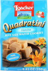 LOACKER: Quadratini Vanilla Wafer Cookies, 8.82 Oz