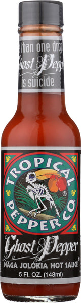 TROPICAL PEPPER: Ghost Pepper Hot Sauce, 5 oz