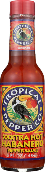 TROPICAL PEPPER: Xxxtra Hot Habanero Pepper Sauce, 5 oz