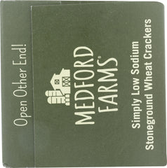 MEDFORD FARMS: Crackers Wheat Low Sodium, 8.8 oz