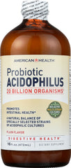 AMERICAN HEALTH: Probiotic Acidophilus Plain, 16 oz