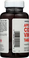 AMERICAN HEALTH: Apple Cider Vinegar Tablets, 200 tablets