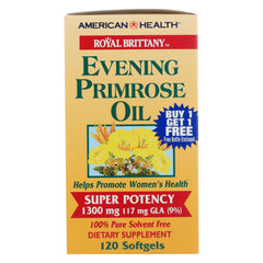 AMERICAN HEALTH: Royal Brittany Evening Primrose Oil 1300 MG Twinpack 120sg, 2 pc