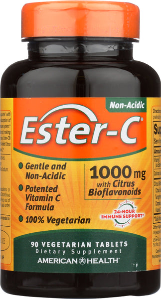 AMERICAN HEALTH: Ester-C 1000 mg with Citrus Bioflavonoids, 90 Veggie Tabs