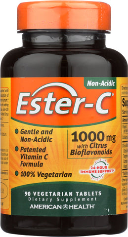 AMERICAN HEALTH: Ester-C 1000 mg with Citrus Bioflavonoids, 90 Veggie Tabs