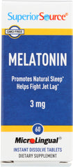 SUPERIOR SOURCE: Melatonin 3 Mg, 60 tb