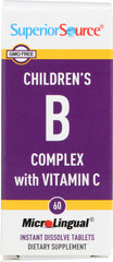 SUPERIOR SOURCE: Childrens B Complex  with Vitamin C, 60 tb