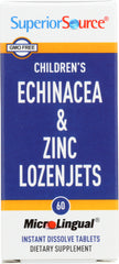 SUPERIOR SOURCE: Children's Echinacea and Zinc, 60 tb