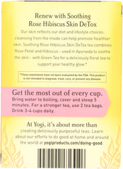 YOGI TEA: Skin DeTox Tea 16 Tea Bags, 1.12 oz