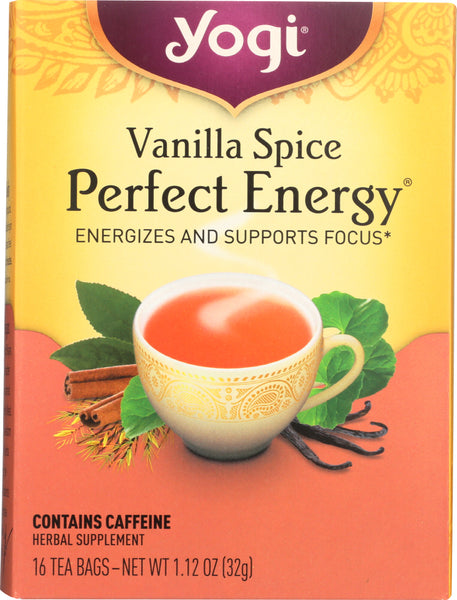 YOGI TEA: Vanilla Spice  Perfect Energy Tea, 16 bg