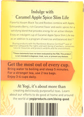 YOGI TEAS: Tea Slim Life Caramel Apple Spice, 16 bg