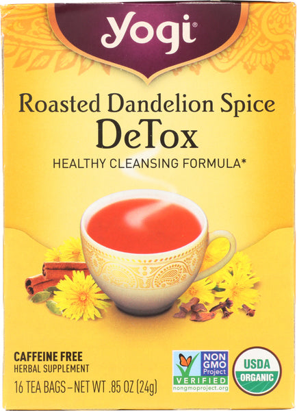 YOGI TEA: Roasted Dandelion Spice Detox, 16 Tea Bags