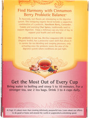 YOGI TEAS: Cinnamon Berry Probiotic Balance 16 bags, 1.02 oz